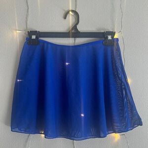 Royal Blue Mesh Skater Skirt​​​​​​​